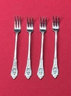Wallace Rose Point Sterling Silver Cocktail Forks