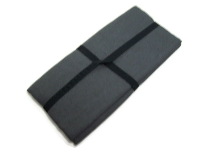 Fieldcrest Luxury Charcoal Gray Texture Washed Linen Dinner Napkins Napkin S4 - Image 4 of 4