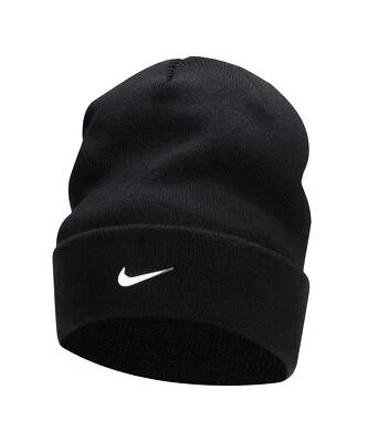 Nike Peak Beanie Schwarze Herren Uni Wintermütze Strickmütze Pudelmütze Hut