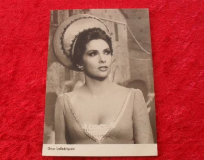 Gina Lollobrigida - Postkarte Postcard Progress Starfoto EVP M-20 Nr. 3296