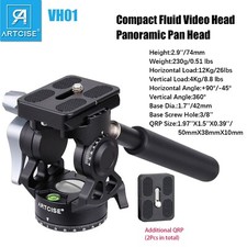 Tripod Head Professional Fluid Video Head Tripod Camera Head Pan/Tilt Head