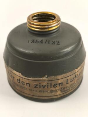 Auer '' S- Filter für den zivilen Luftschutz'' datiert 1938, ungereinigtes Stück