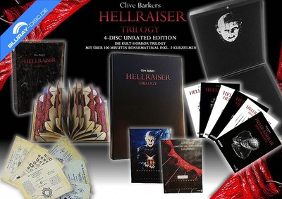 Hellraiser Trilogy 1 2 3 Limited Lacquered Velvet Edition Black Box BLU-RAY OVP