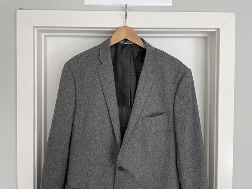 DKNY Wool Blend Blazer Jacket Size 46L - Picture 2 of 6