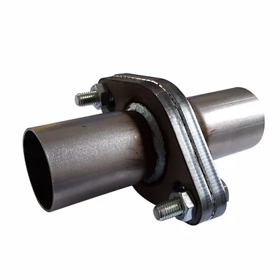 SMOOTHFLOW Universal Exhaust Flange Connector Stainless Steel or Mild Steel With Gasket