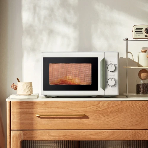 COMFEE' 700W 19L Mini Microwave Oven Compact & Mirror Design Quick Defrost