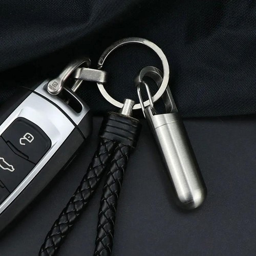 .Waterproof Pill Container Keychain Holder Bottle Container Keepsake Box Tool US - Picture 7 of 14