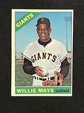 1966 Topps #1 Willie Mays EX San Francisco Giants *234