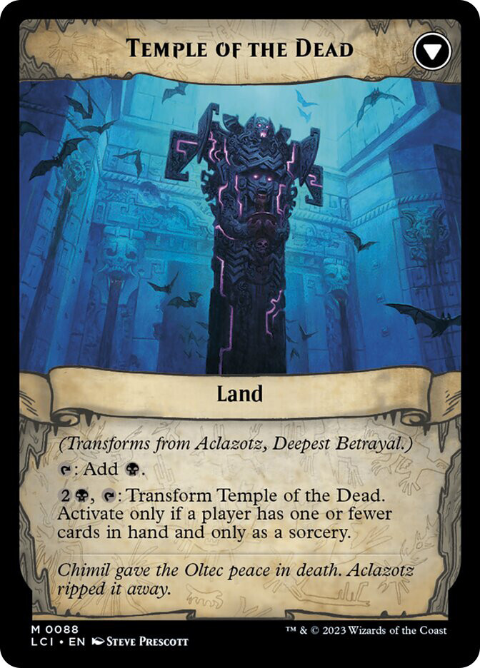 MTG Aclazotz, Deepest Betrayal // Temple of the Dead - The Lost