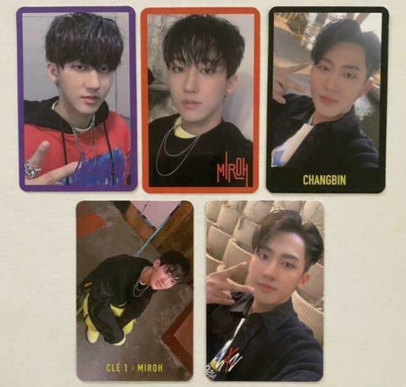 STRAY KIDS album Cle Miroh OFFICIAL PHOTO CARD CHANGBIN | eBay