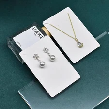 100 Pcs Earring Display Cards with 100 Jewelry Packaging for Earrings