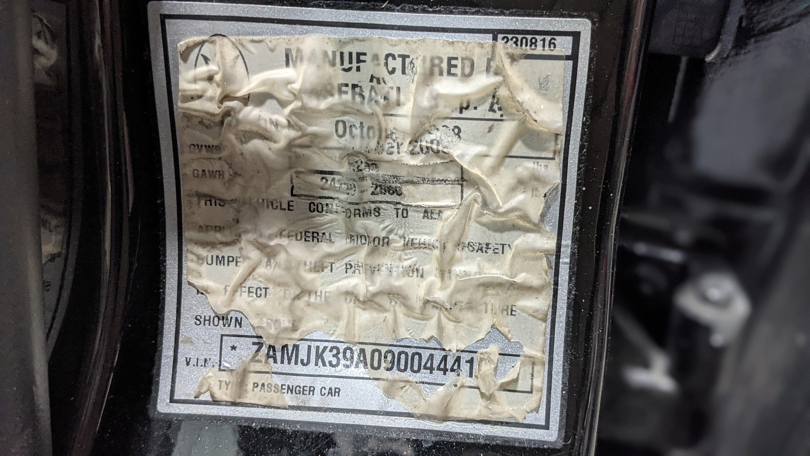 2009 Maserati Quattroporte Heater A/C Climate Control Panel 333058Ka 131193/2 09