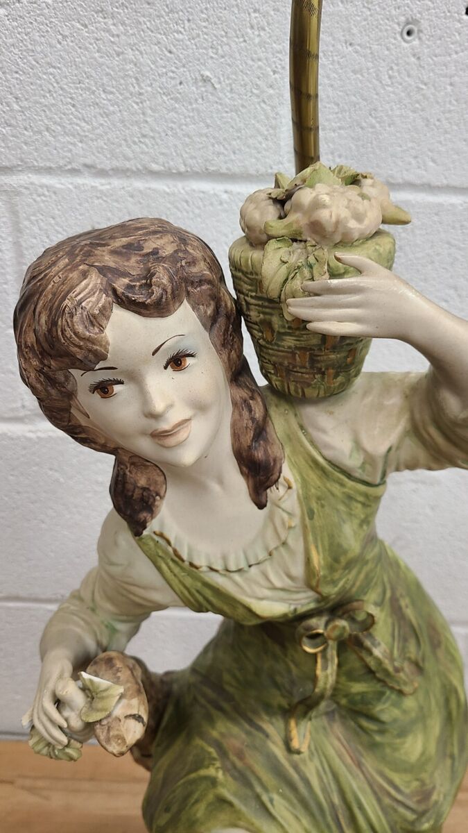 Rare 1964 Azzolin Brothers Capodimonte Mid Century Lamp Part Rare 1964 Azzolin Brothers Capodimonte Mid Century Lamp Part