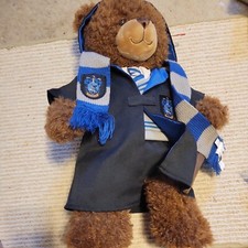 Build a Bear Harry Potter Ravenclaw Brown Bear Plush w Robe Vest Scarf Wand