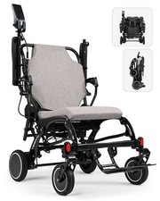 2PCS Battery Carbon Fiber Electric Wheelchairs All Terrain for Airline Approved