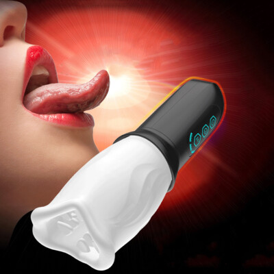 HandsFree Male Masturbator Cup Automatic Rotation Oral Sex Machine Blowjob  Toys