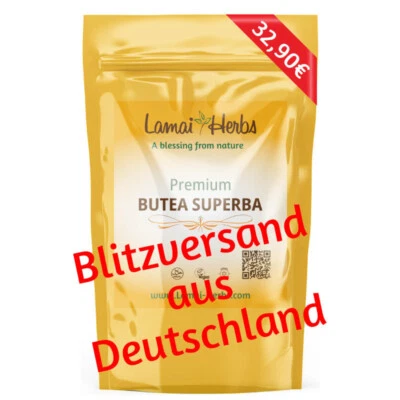 ASIA HERBALS Original Butea Superba 130 Kapseln Premium Qualität hochdosiert Potenz Ausdauer