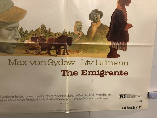 VINTAGE MOVIE POSTER 1972 The Emigrants One Sheet 27X41 Original - 第 8/8 張圖片