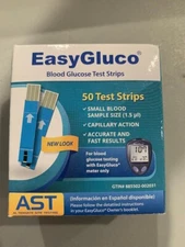 EasyGluco Blood Glucose 50 Test Strips Exp 09/03/2026