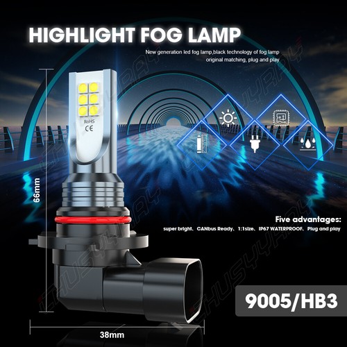 For Mercedes-Benz C240 C320 2001-2005 - 6x LED Headlights Hi/Lo + Fog Light Bulb - Foto 13 di 17