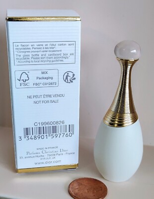 DIOR J'Adore PARFUM D'EAU Perfume 0.17 oz 5ml NEW in BOX