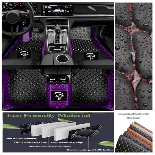 For Dodge All Series Car Floor Mats Luxury Custom Auto Liner Carpets Waterproof - Imagen 12 de 42