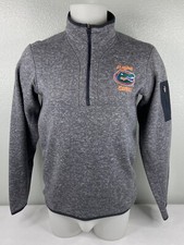 University Of Florida Gators Med Unisex 1/4 Zip Pullover Jacket Embroidered Logo