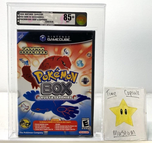 Pokemon Box Ruby and Sapphire New Nintendo Gamecube NGC Sealed VGA WATA 85+ MINT