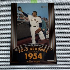 Willie Mays 2020-2021 Topps Heritage 20 Gigantic Seasons #4 Giants HOF