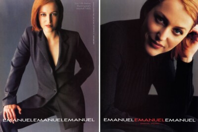 1998 Emanuel Ungaro Gillian Anderson vintage fashion 2-page