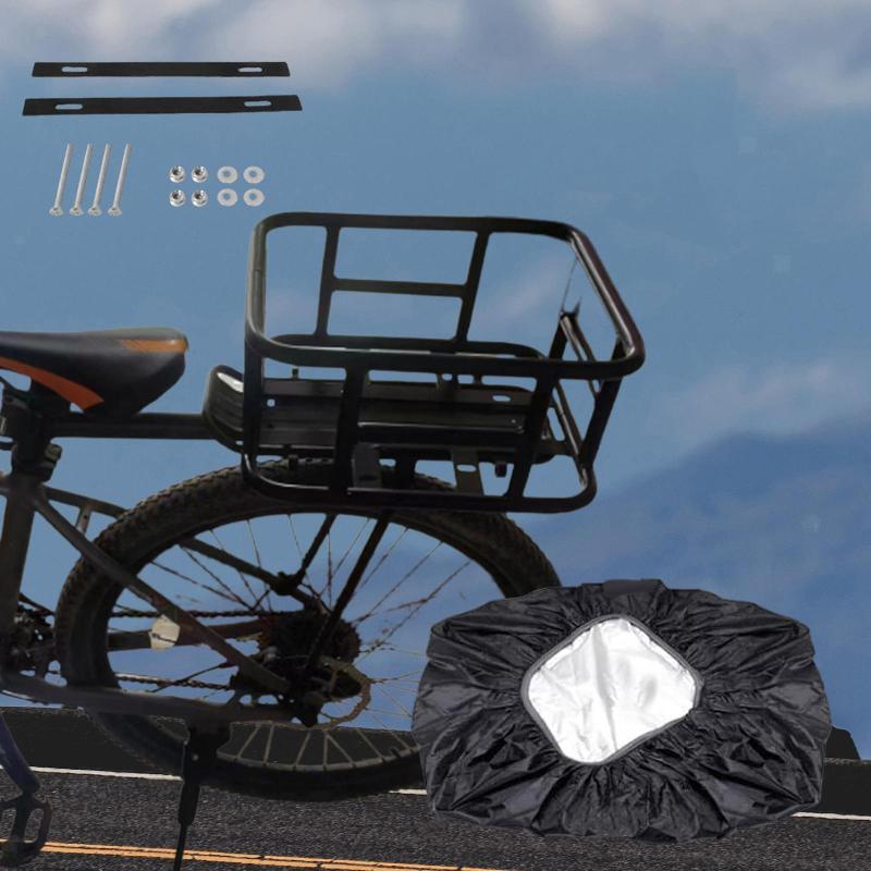 Bike Rear Basket Lightweight Bike Cargo Rack for Bicycles Biking