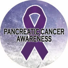 Pancreatic Cancer Awareness Ribbon Sparkle Vinyl Car Window Wall Sticker Decal