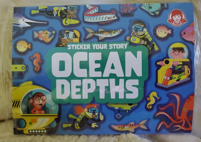 Wendy's 2021 Sticker Your Story Ocean Depths Kids Meal Toy NIP
