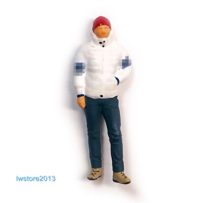 1/64 White Coat Man Scene Props Miniatures Figures Model For Cars Vehicles Toys