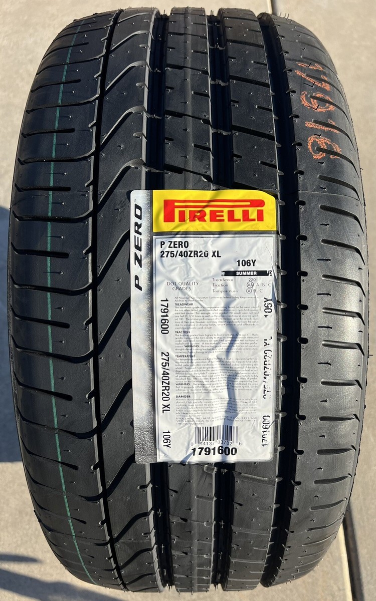 TWO BRAND NEW 275/40ZR20 106Y Pirelli P Zero TPC Spec Chevrolet