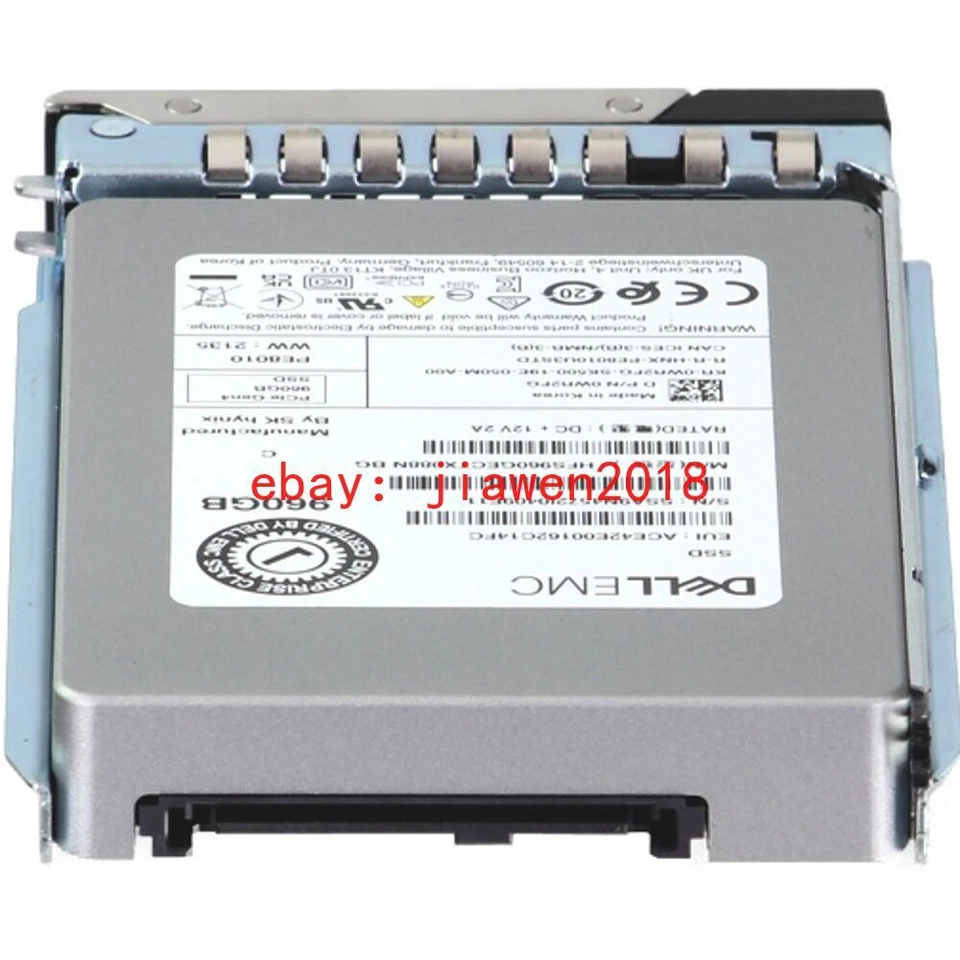 Dell 26WJ0 PE8110 960GB U.2 PCIe Gen4 4.0 NVMe RI TLC 2.5 SSD GEN14 w/ Caddy - Image 4 of 4