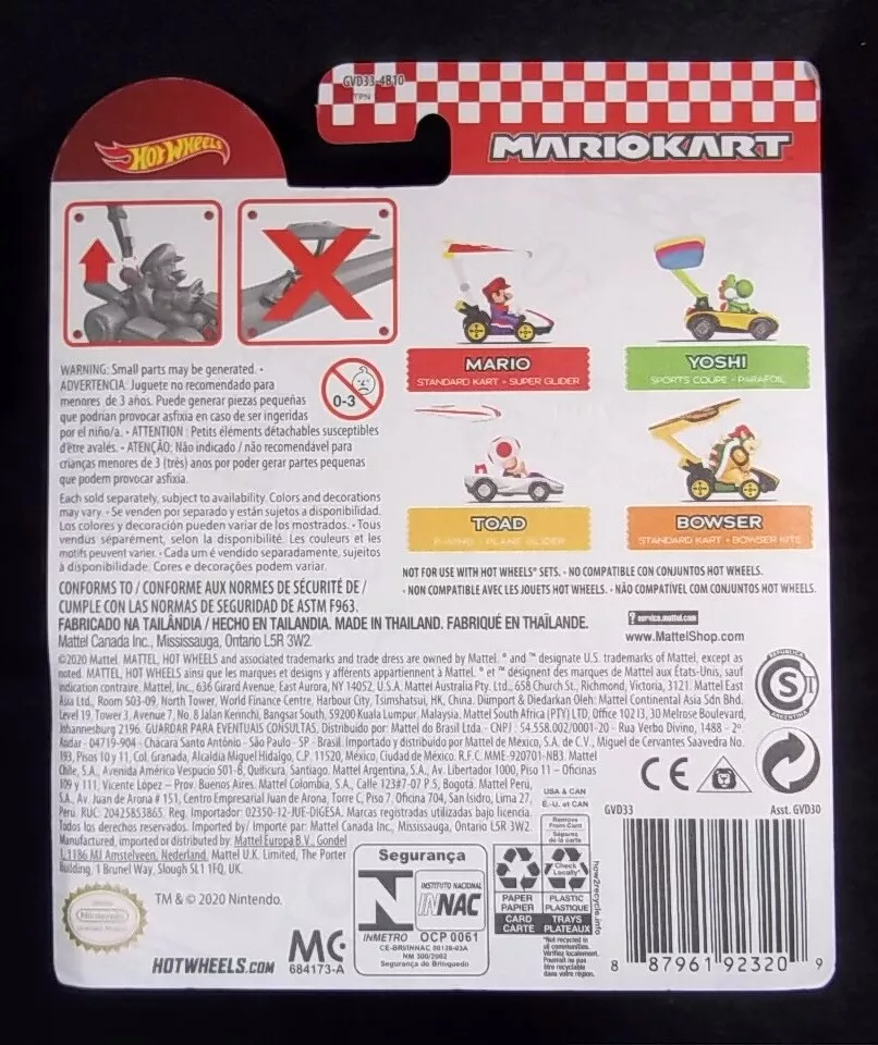 Hot Wheels 1:64 Mario Kart - Bowser in Standard Kart with Bowser Kite –  Square Imports