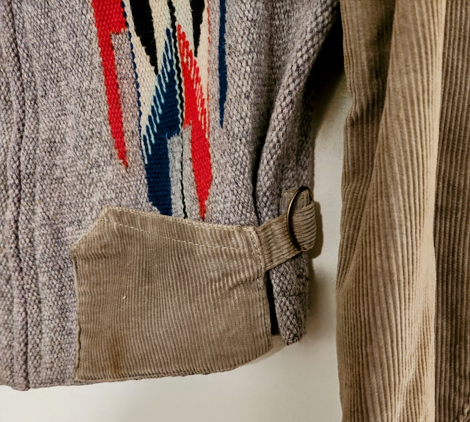 VINTAGE LA Aztec Chimayo Blanket Jacket Vintage 1940'… Gem
