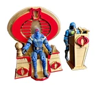 COBRA Commander gold Throne & Podium for 3.75" GI Joe Figures  3D Printed Custom