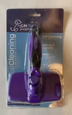 NEW! GM Pet Supplies Self-Cleaning Slick Brush for all types of hair and fur