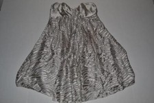EXPRESS SILVER GRAY SHINY DRESS WOMENS SIZE 2 NEW