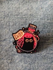 CAT -"FUNNY SAYING"- ENAMEL / LAPEL PIN- $4.99 UNLIMITED COMBINED SHIPPING