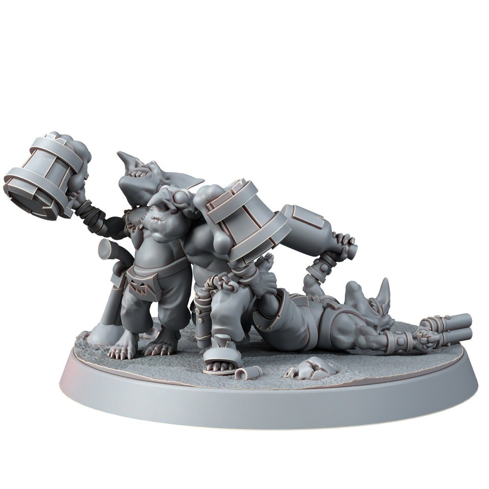 Ork Grots Gone Grog - Эксклюзивные 28-миллиметровые миниатюры для военных игр