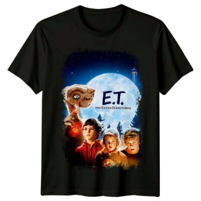 T-Shirt ET the Extra-Terrestrial (1982) Movie Poster Inspired Retro 80s Tee