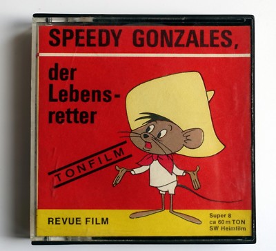 Super 8 Film Looney Tunes Film Revue Speedy Gonzales 60m Lebensretter Mexiko TV