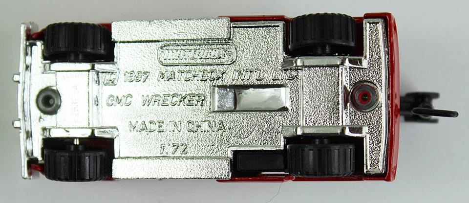 Matchbox 1987 GMC Wrecker Truck Hot Rod 1:72 Scale Red NICE - Image 4 of 4