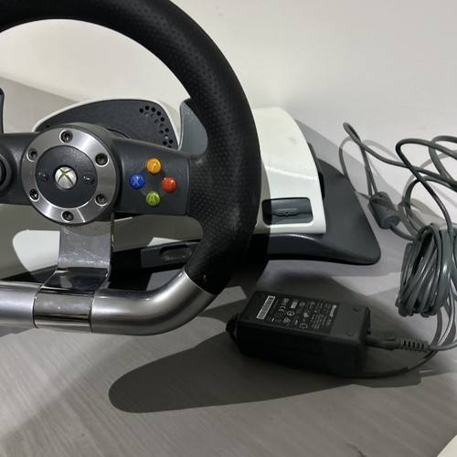 Microsoft Xbox 360 Wireless Racing Steering Wheel Only - Force Feedback WRW01 - Picture 6 of 17