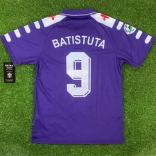 Fiorentina Camisa Replica de Futbol Retro, 1995 Batistuta (Tallaje Americano)