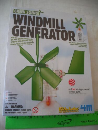 4M ToySmith 3649 KidzLabs Windmill Generator, Wind Mill, Green Science,Kidz Labs - Picture 1 of 7