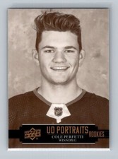 2021-22 UD Series 2 UD Portraits SP Rookies  #P-73 Cole Perfetti Winnipeg Jets